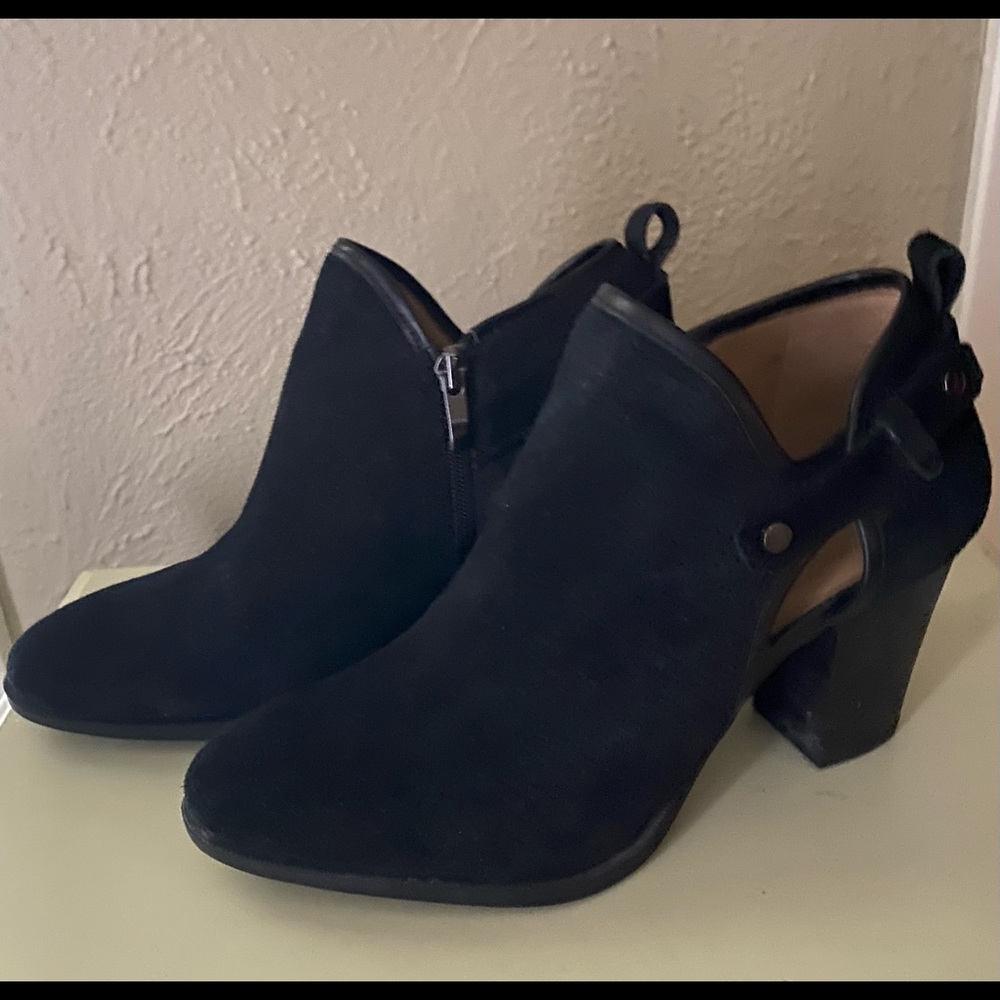 Franco Sarto Leather Booties Womens SZ 8.5